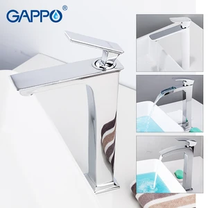 GAPPO смесители для раковины водопад высокий латунный кран смеситель для раковины кран для ванной комнаты водопроводный кран смеситель для раковины griferia