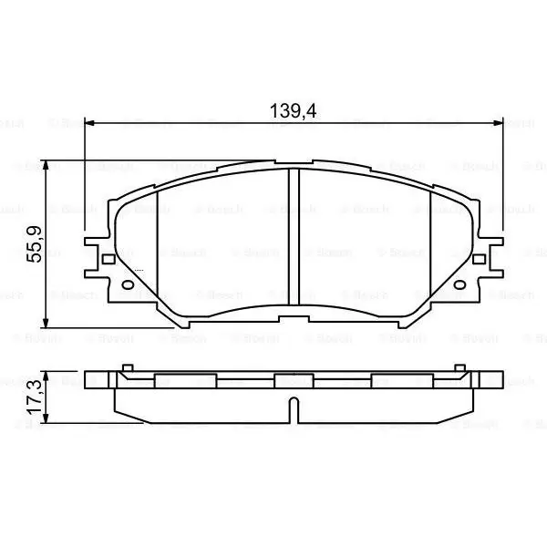 Колодки тормозные TOYOTA AURIS 1.4 1.6 07 /COROLLA /RAV 4|Тормозной цилиндр| |