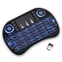 new backlight i8 english russian 2 4ghz mini wireless keyboard air mouse control touchpad backlit keyboard for android tv box