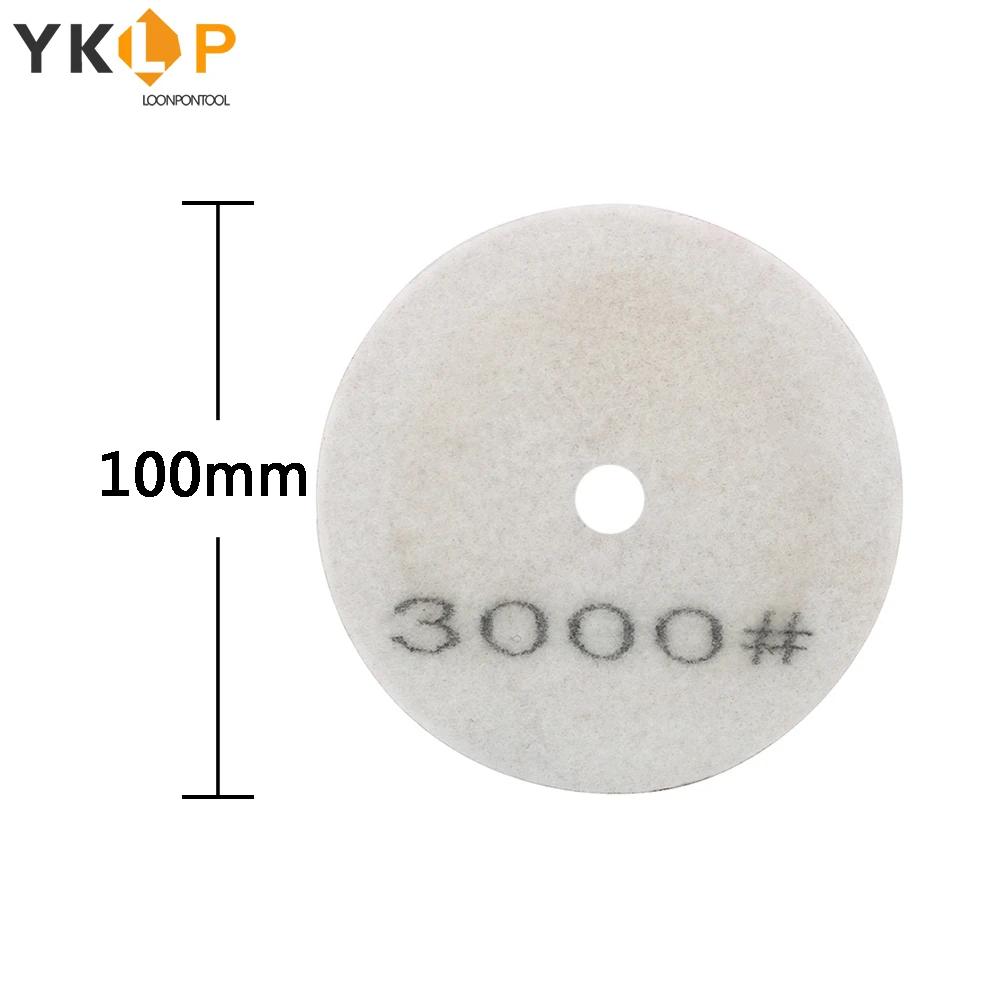 

Diamond Polishing Pads 100mm Wet/Dry for Granite Stone Concrete Marble Polishing Use Grinding Discs