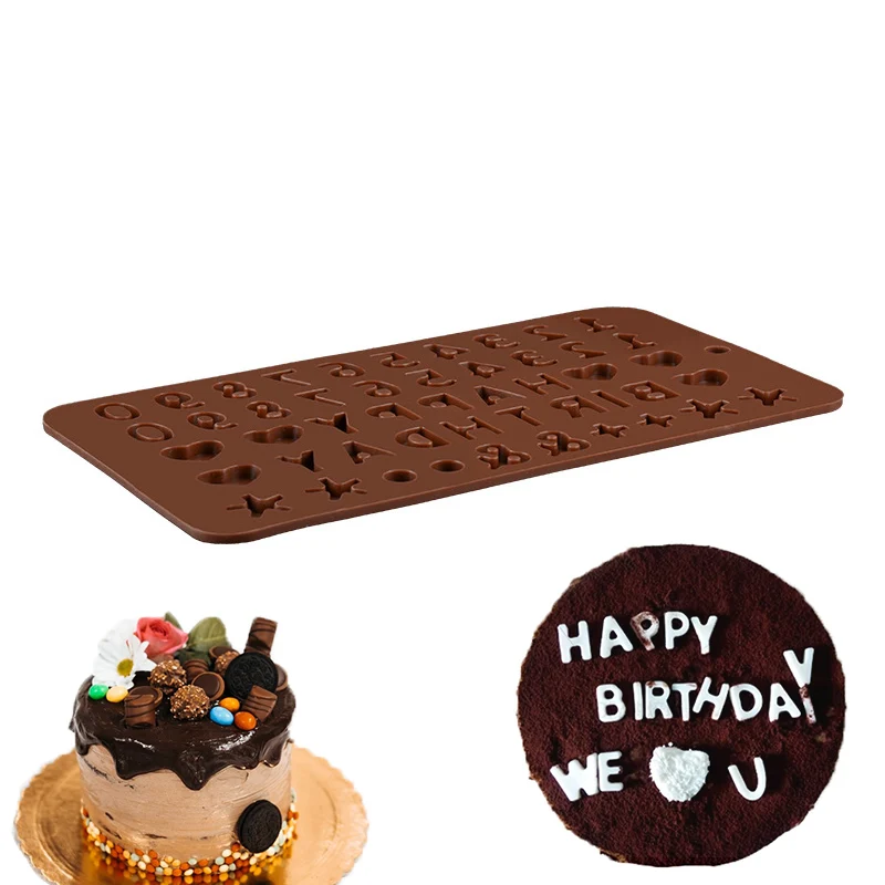 Алфавит буквы точки символы гифена вафельная форма антипригарный силиконовый