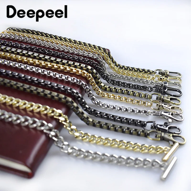 Deepeel 120 см Сумки из натуральной кожи с металлическими цепочками сумка для ношения