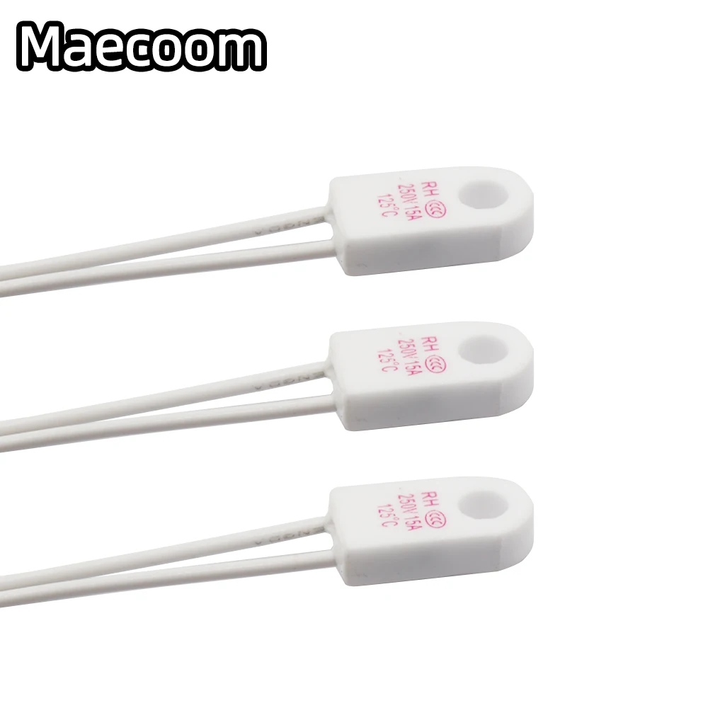 

2pcs 3D Printer parts RH/Tf 125 Degrees Celsius 15A 250V Temperature fuse Thermal links Over temperature protector For Voron