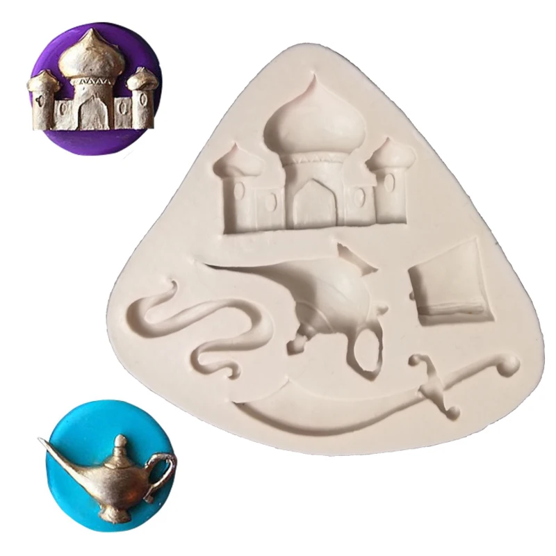 Волшебная лампа и форма для замка силиконовая инструмент украшения торта