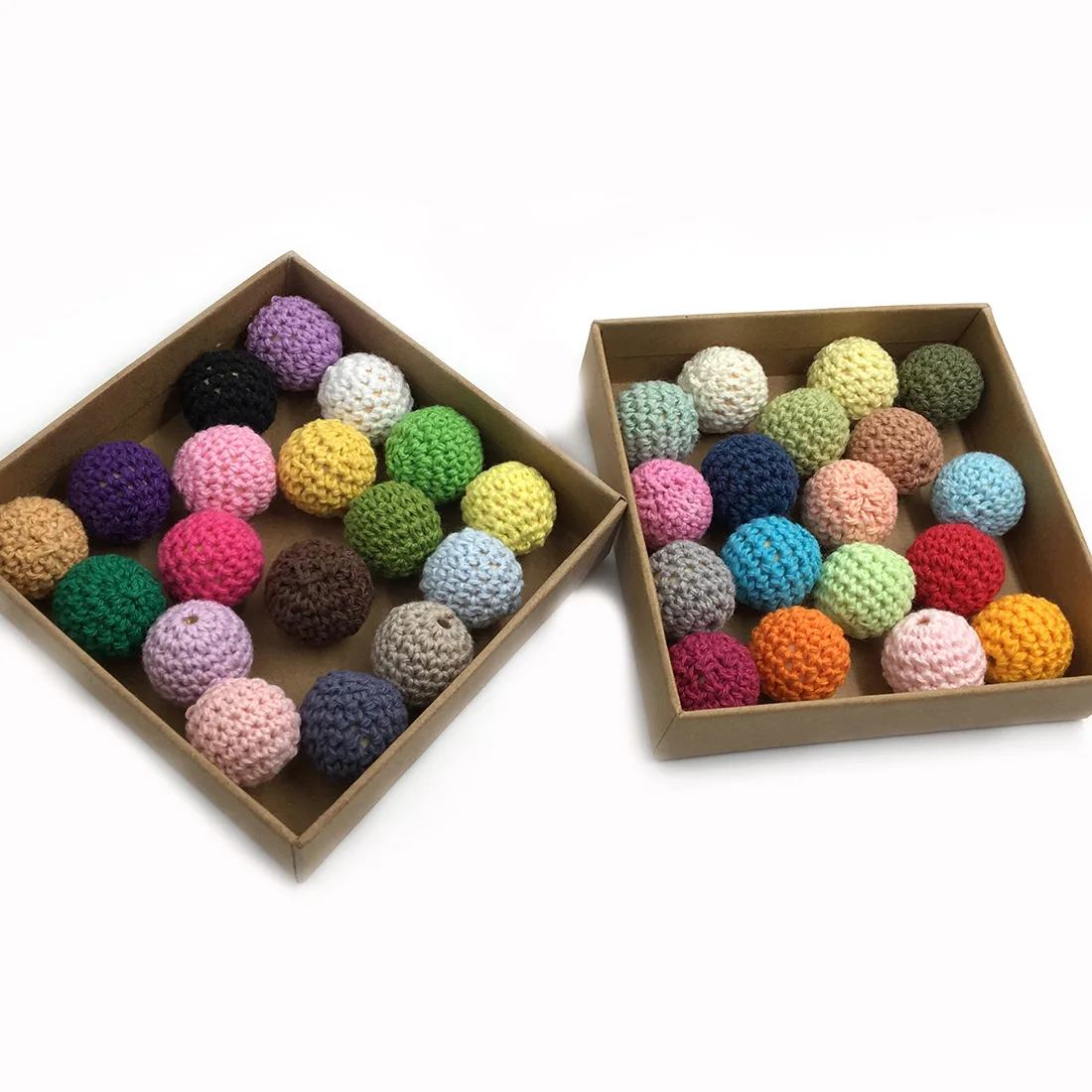 

10pc Baby Nursing Teething Crochet Beads Chewable Beads DIY Jewelry Nursing Accessories Gehaakte Toy Baby Teether 20mm C1642H