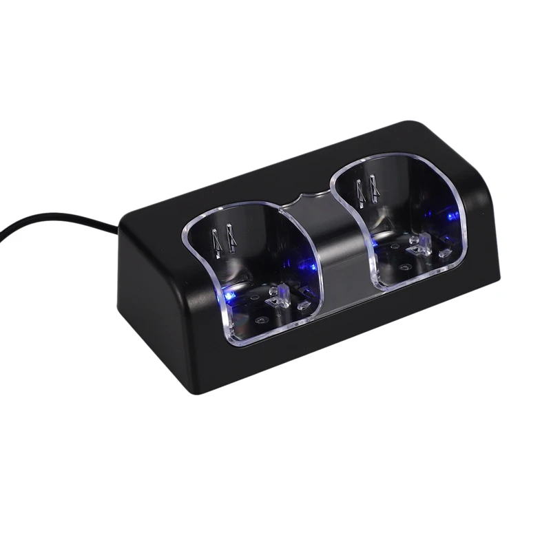 Двойной зарядки Батарея пакет основа ручки Зарядное устройство синий