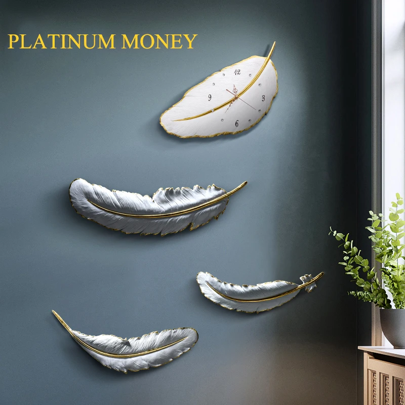 Nordic ветер часы искусство настенные бытовые гостиная украшения простой