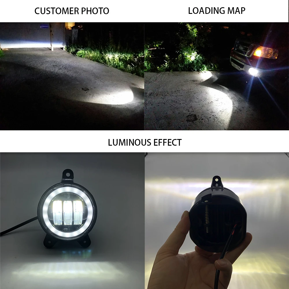 2 шт. 3 5-дюймовая противотуманная фара супер яркая 30 Вт 6000 К 12 В светодиодный