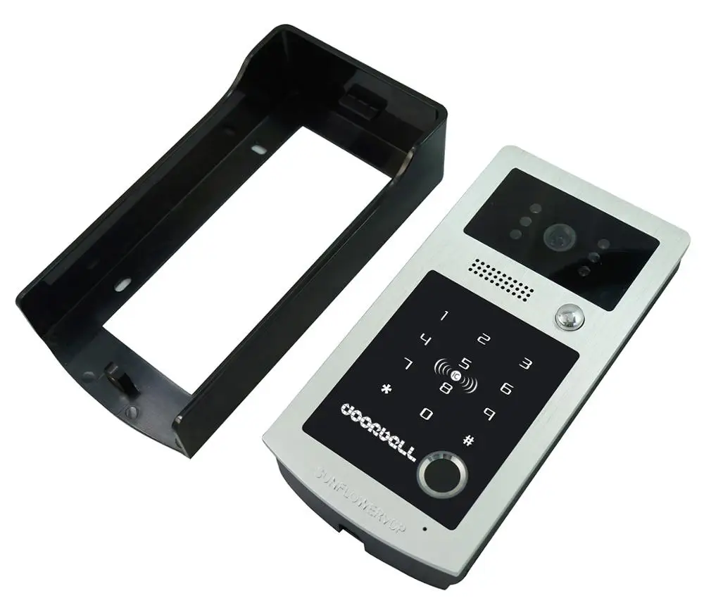 Apartment Fingerprint Video Intercom 32GB 9 inch With Recording for Home Electronic Door Lock | Безопасность и защита