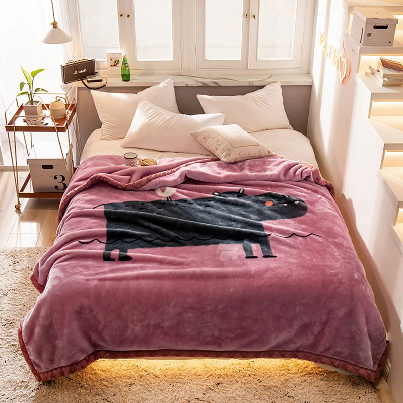 

Мультяшное креативное одеяло, мягкое удобное одеяло из кораллового флиса для студенческого общежития, модное Роскошное Одеяло, украшение д...