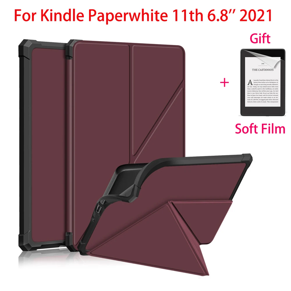 Cover for Kindle Paperwhite 11th Generation 2021 Slim Lightweight Case for 6.8 Kindle Paperwhite tablet stand + screen protector