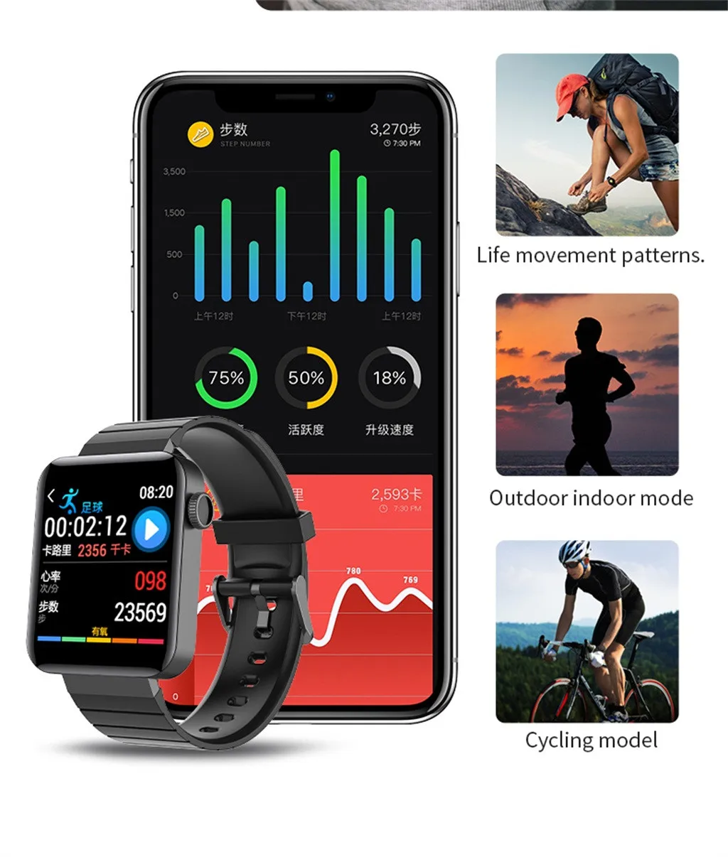 

Free Shipping CARPRIE M5 Bluetooth Smart Watch Health Fitness-tracker Waterproof Ip67 Sleep Monitor Reloj inteligente de moda