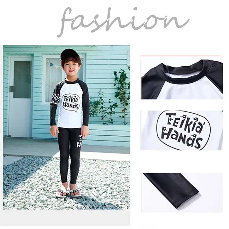 Новая модель для мальчиков Рашгард детская одежда комплект из 2 предметов