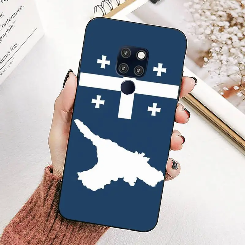 

FHNBLJ Georgia flag Phone Case for huawei mate 10 20 lite pro X Honor play Y6 5 7 9 prime 2018 2019