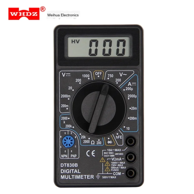 Цифровой мультиметр DT838 тестер с ЖК дисплеем для измерения сопротивления и силы