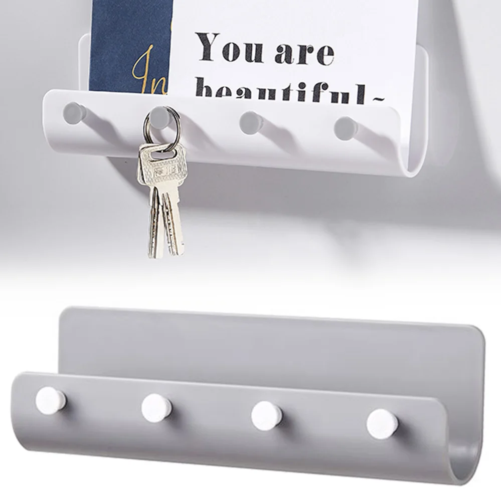 Крепкая длинная Вешалка для домашней двери настенные крючки держатель ключей