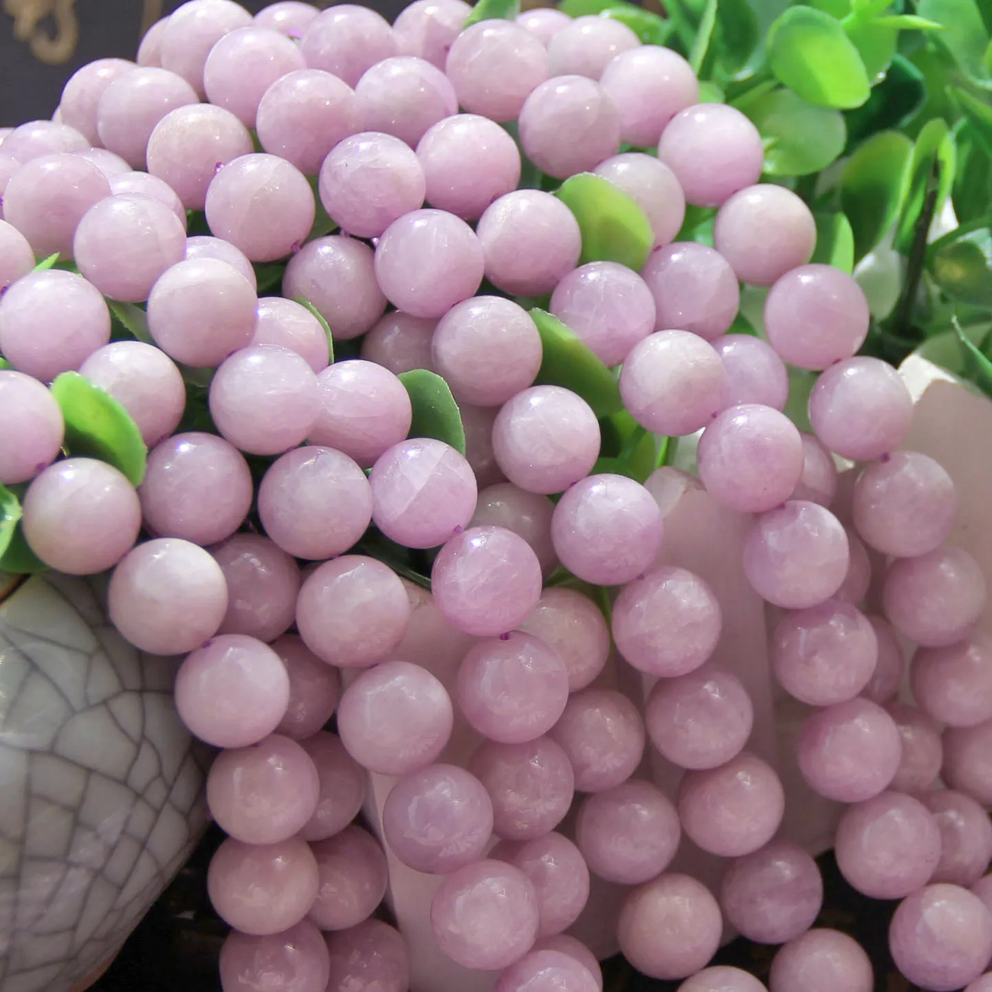 

Top Quality Natural Purple Kunzite Stone Beads Fashion Smooth Pink Round 6/8/10mm Noble Spodumene Beads For Making DIY Jewelry