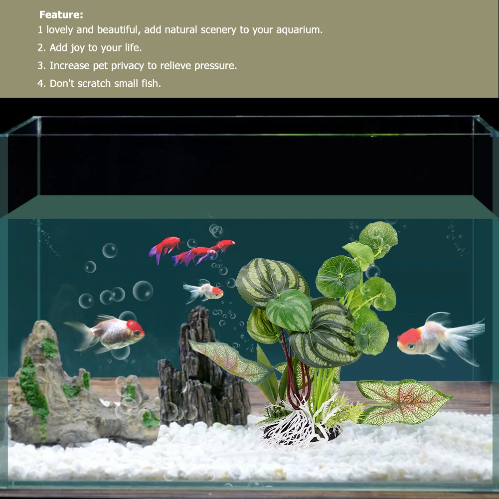 Artificial Simulation Underwater Fish Tank Plants Aquarium Aquatic Grass Landscape Decoration | Дом и сад