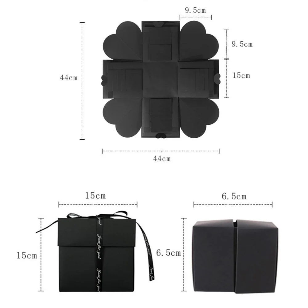 Коробка-сюрприз в сборе для друзей подарок уникальный дизайн модная Взрывная