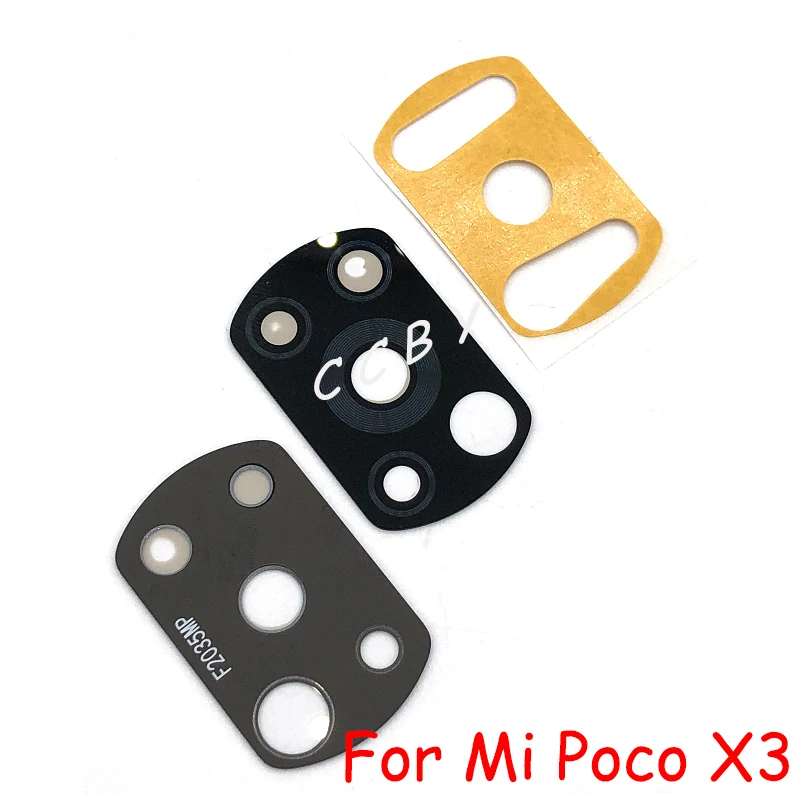 Стеклянный объектив для камеры Xiaomi Pocophone POCO F2 F3 M3 K30 K40 X3 NFC Por Задняя стеклянная