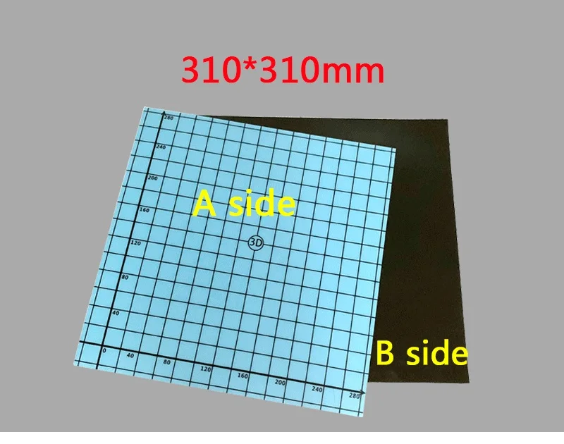 3D-принтер с координатной печатью, CR-10S, магнит, CR-10, магнитная 3D-печать, кровать, сборка поверхности, пластина с подогревом, части кровати, 310x310 мм, 2 шт./лот