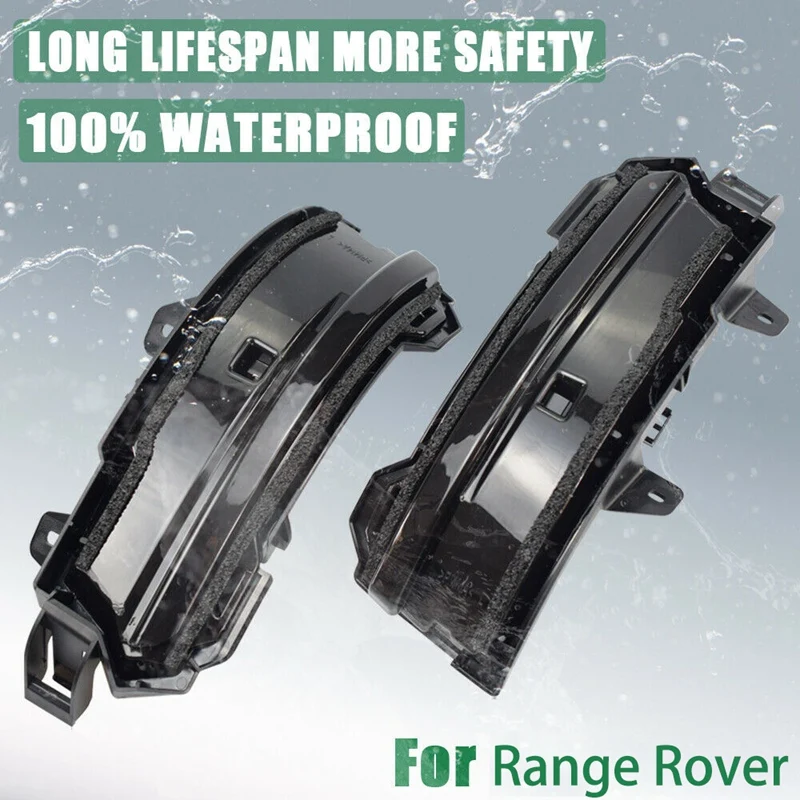 

2X Dynamic LED Side Mirror Blinker Light Turn Signal Lamp for Land Rover Range Rover Evoque 2014-2018 Velar 2018