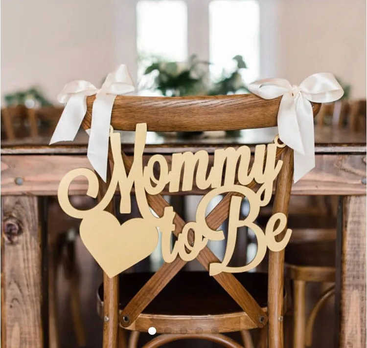 

Laser Cut Mommy To Be Chair Sign Wall Sign for Baby Shower Party Decoration Wooden Wedding Anniversary Mother's Day