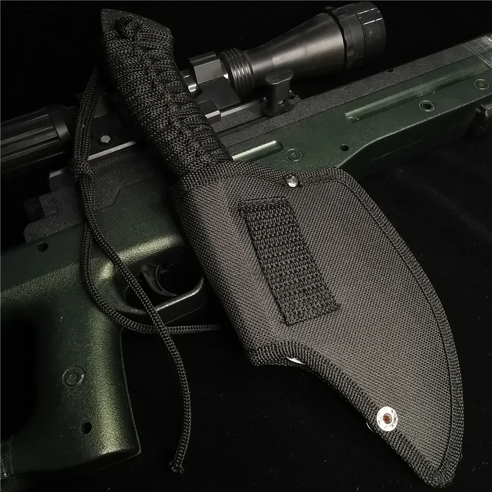 

10.62"inches Hatchet Bone Machete, Hatchet, Thick Cut Resistant, Stainless Steel Sharp Blade, Adventure Portable Ax