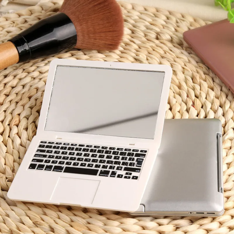 CX141 Portable Mini Makeup Mirror Pocket Laptop Glass Women Girls Creative Home Decorative Folding Mirrors Tool Computer | Красота и