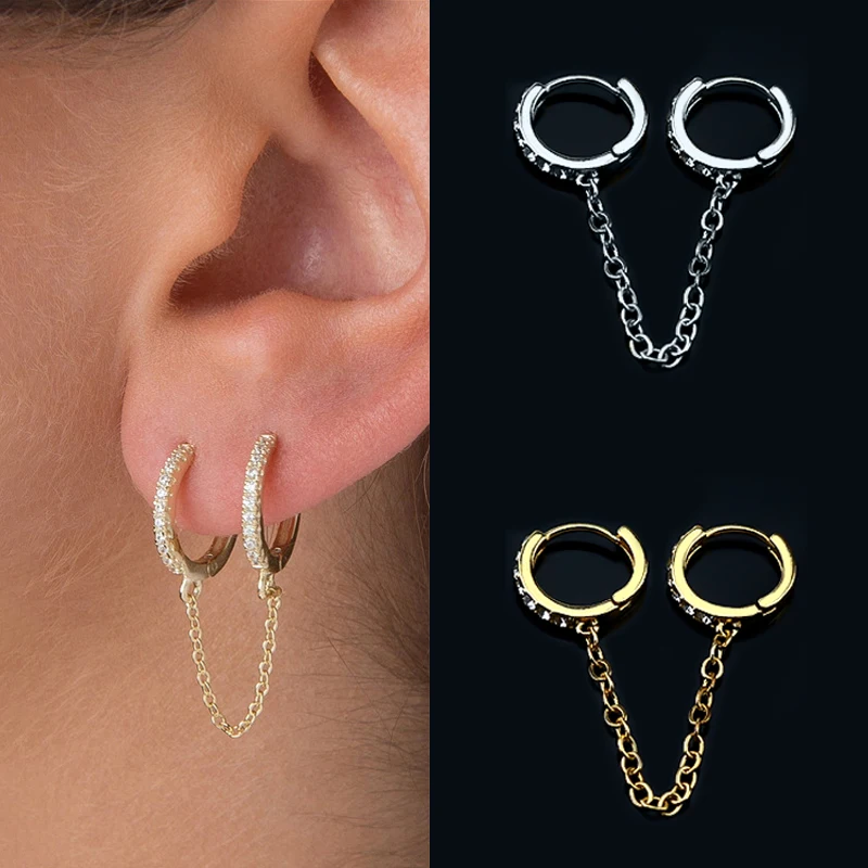 

Tassel Earrings Chain Hoop Earrings Asymmetrical Earrings Drop Earring Copper Long Earrings Luxury Earring For Women Earring Men