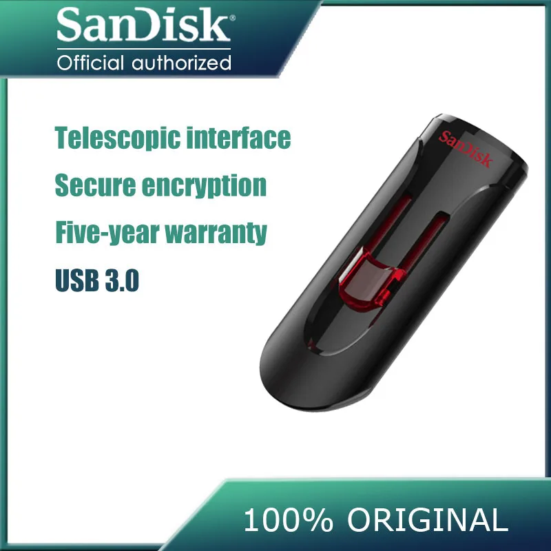 Двойной Флеш-накопитель SanDisk CZ600 usb флэш-память USB 3 0 флеш-накопитель 16 ГБ 32 64 128