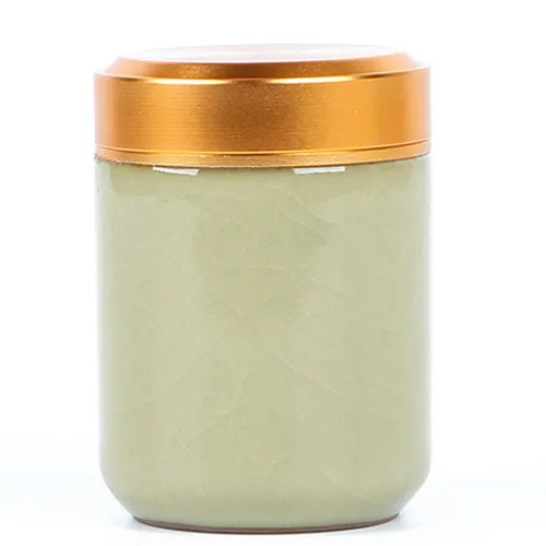 Ceramic Tea Caddy Mini Celadon Storage Boxes Sealed Coffee Powder Cans Leaves Container Portable Travel Organizer | Дом и сад