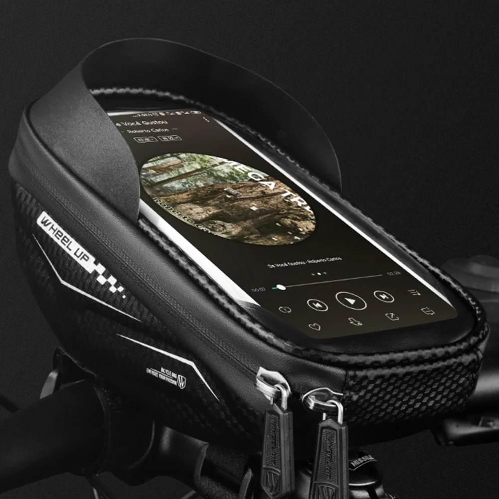 

1Pc Bike Storage Bag Cycle Hard Handlebar Pouch Waterproof Sports Bag Mountain Bike Phone Container for Outdoor Sports Cycling U