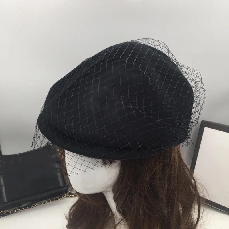 Шерстяной головной убор женский складной шапки M han edition модная шляпа