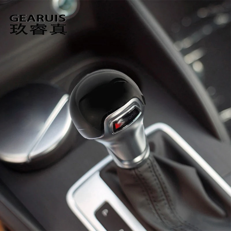 

Gear Shift Handle Protection Sleeve decoration Covers Stickers Trims For Audi A3 8V Car Styling Modified Interior Accessories