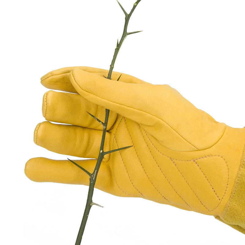 Садовые перчатки защитные для работы в саду (желтые) |