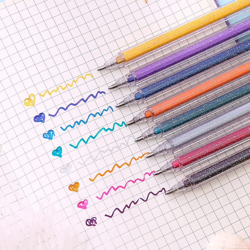 1 шт. блестящая гелевая ручка школьный маркер для письма акварельная подарок