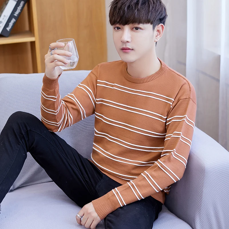 

Мужской Однотонный свитер с высоким воротником b499, новинка осенне-зимнего сезона 2021