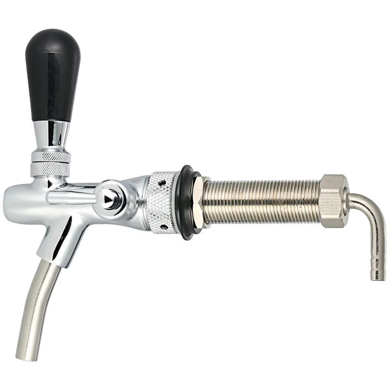 Регулируемый хромированный кран для пива G5/8 с длинным стержнем|Пивоварение| |