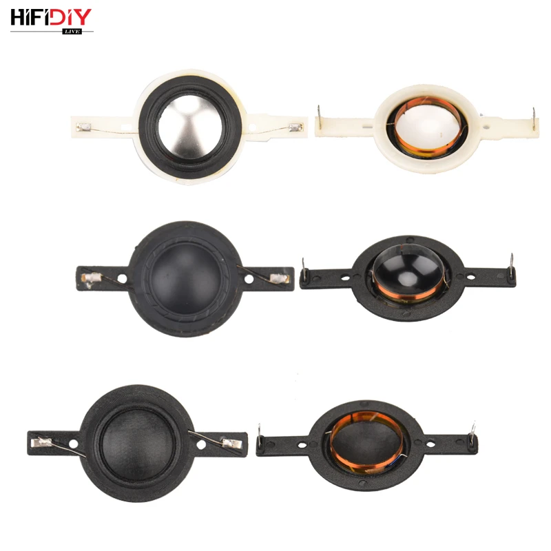 HIFIDIY LIVE 25.5mm Core Tweeter Voice Coil Membrane Silver composite Black Film Treble Speaker Repair accessories DIY Parts | Электроника