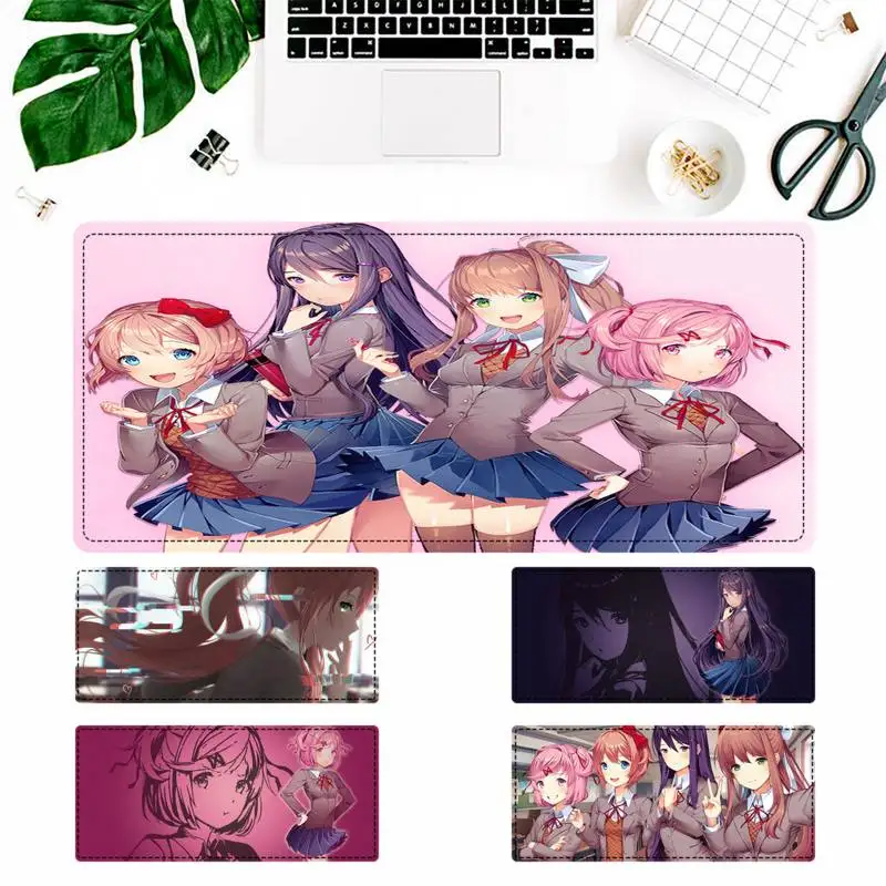

Игровой коврик для мыши с принтом Doki Literature Club, большой коврик для мыши, компьютерный коврик для мыши для Overwatch