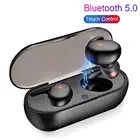 Беспроводные Bluetooth 5,0 умные сенсорные наушники с микрофоном, шумоподавление, спортивные наушники, гарнитура с зарядным устройством
