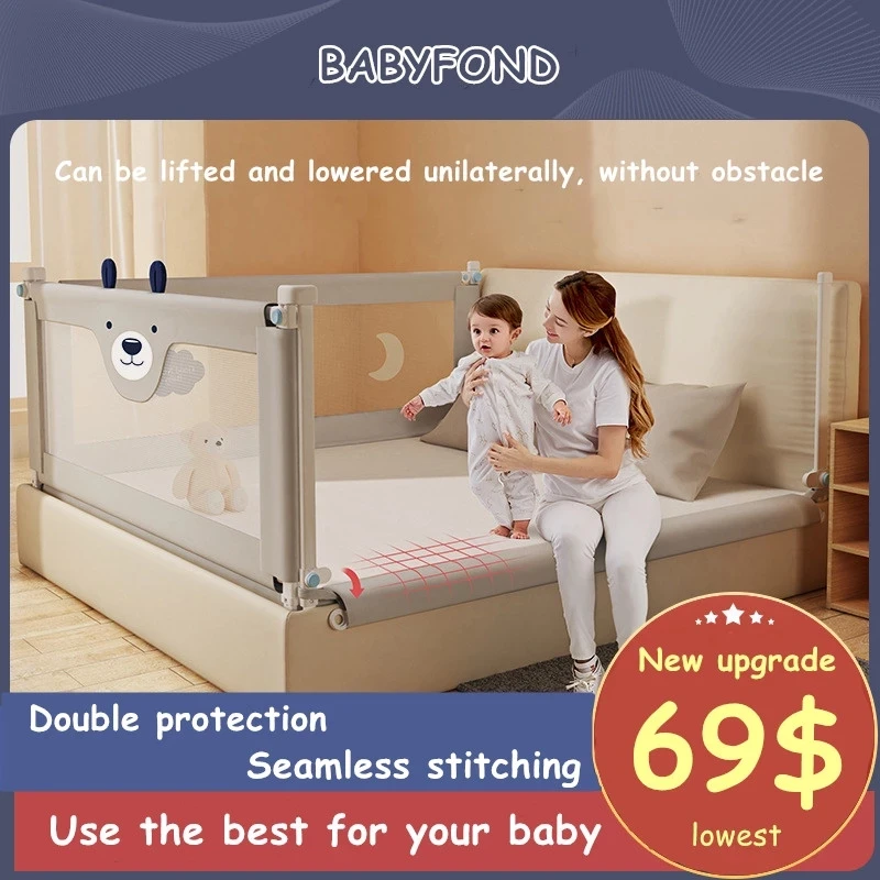 

1.2-2.2 m bed fence baby shatter-resistant protective railing child safety anti-drop bed guardrail Children Security Fencing