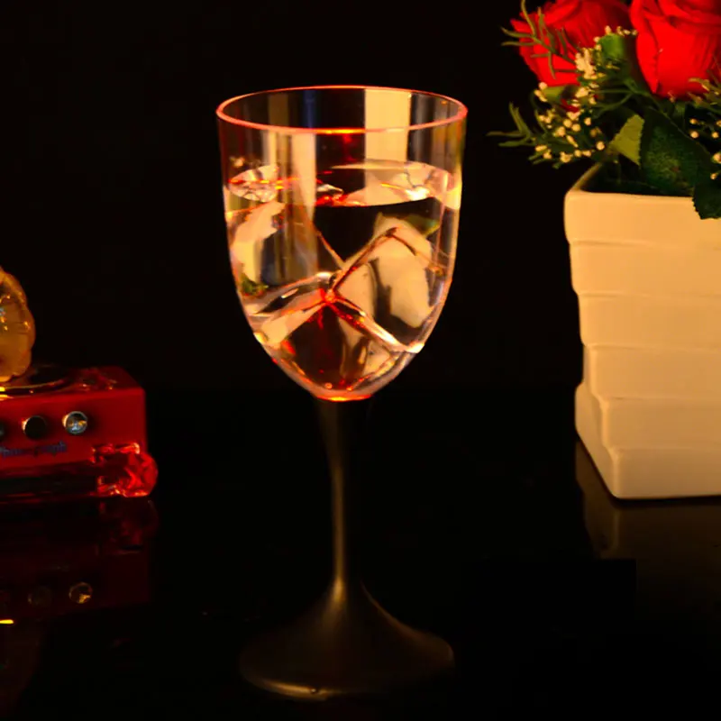 Светодиодный светящийся стакан с питанием от батареи пластиковая прозрачная