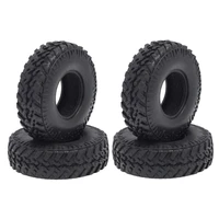 4pcs 53mm 1 0 soft rubber wheel tires tyre for 124 rc crawler car axial scx24 90081 axi00002 upgrade parts