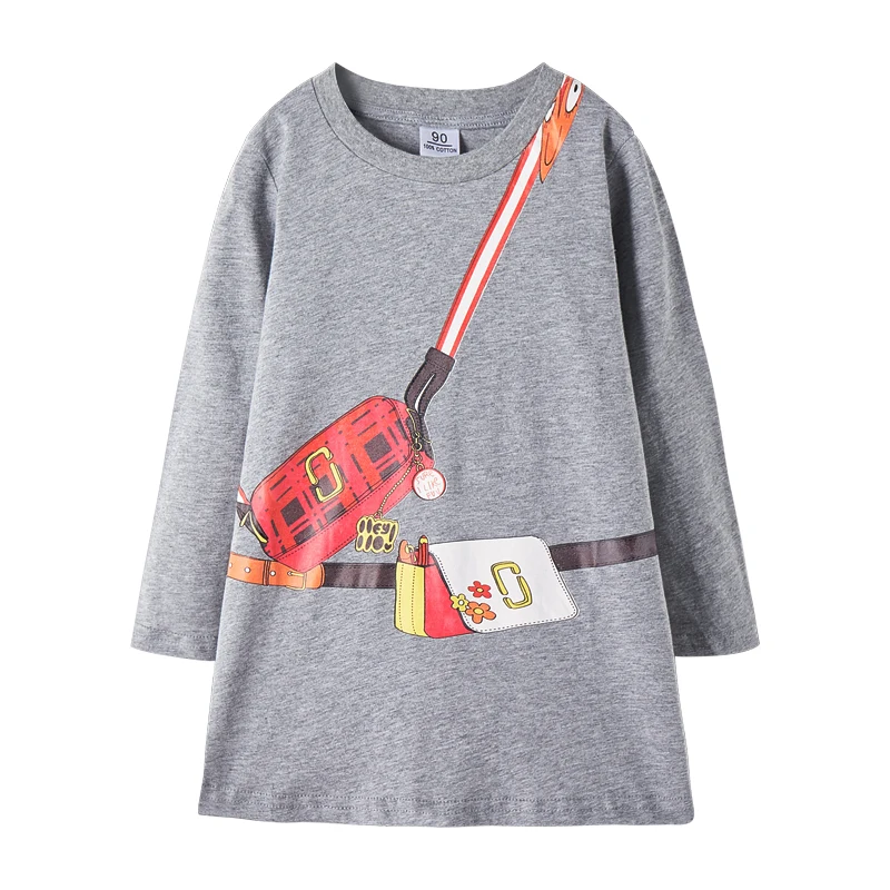 Детское платье с аппликацией в виде животного Осень-зима 2019 | Детская одежда и