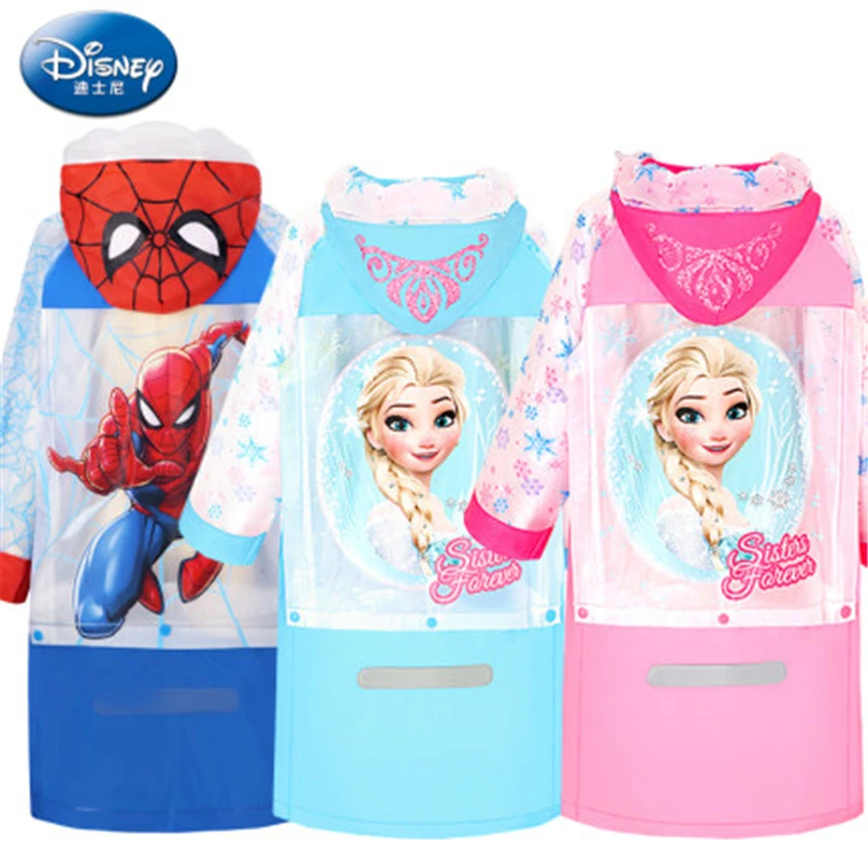 Детский дождевик Человек паук детский с мультяшным рисунком пончо сумка для книг