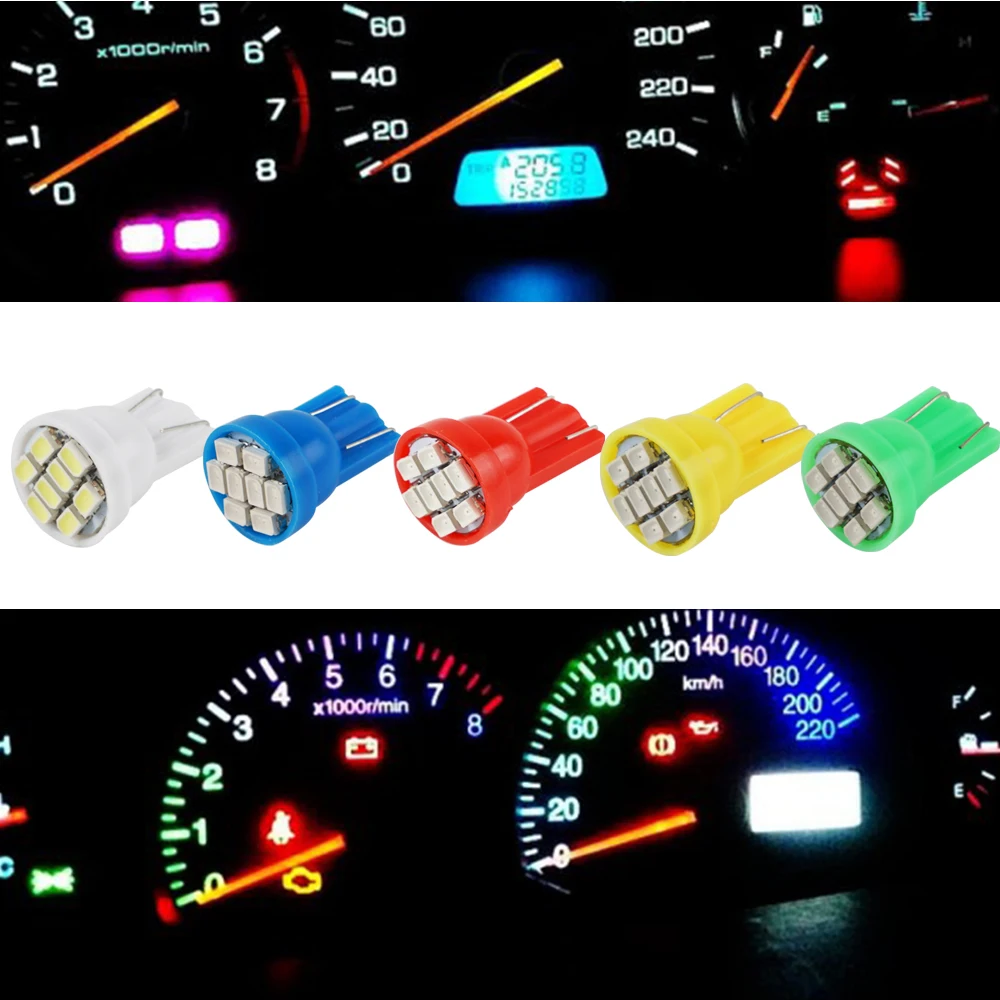 10 шт. T10 194 Led Neo клин Панель управления SMD Инструмент кластерный Светильник