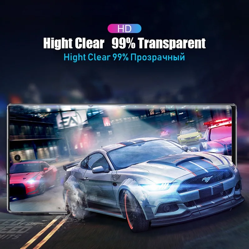 3D закаленное стекло для Samsung Galaxy Note 10 Plus Note10 5G изогнутое Защитное экрана 9 8 S8 S9 S10