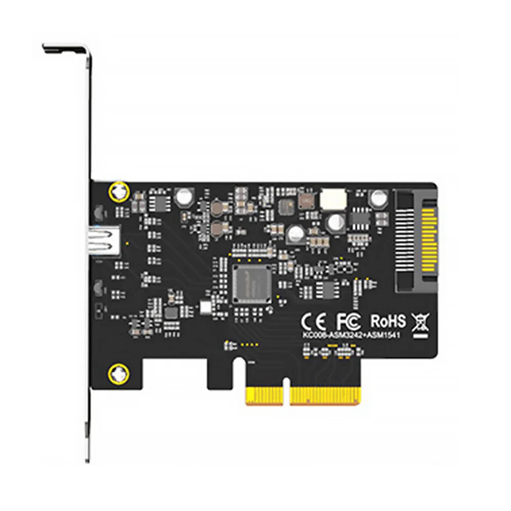 

Maiwo Kc008 Pci Express X4 To Usb3.2 Adapter Card High Speed 20gbps Type C Desktop Computers Riser Converter